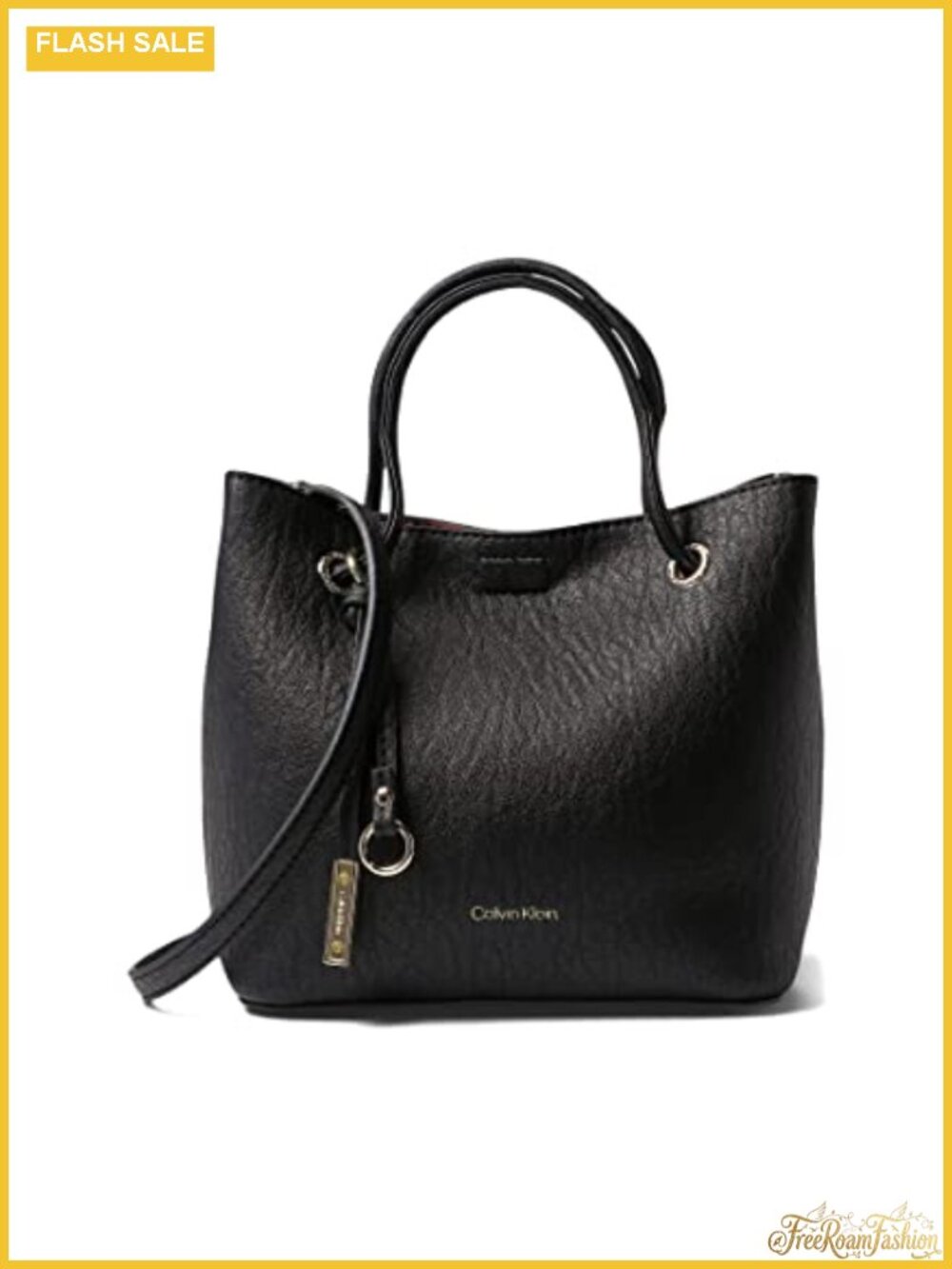 Calvin Klein Gabrianna PVC Mini Tote Crossbody Bag Removable Strap
